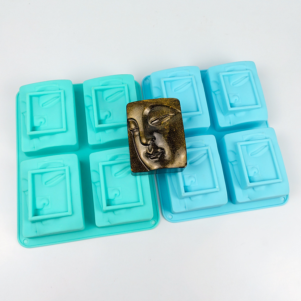 Soap Making Instructions - 4 ثقوب الدينية صورة الصابون قالب