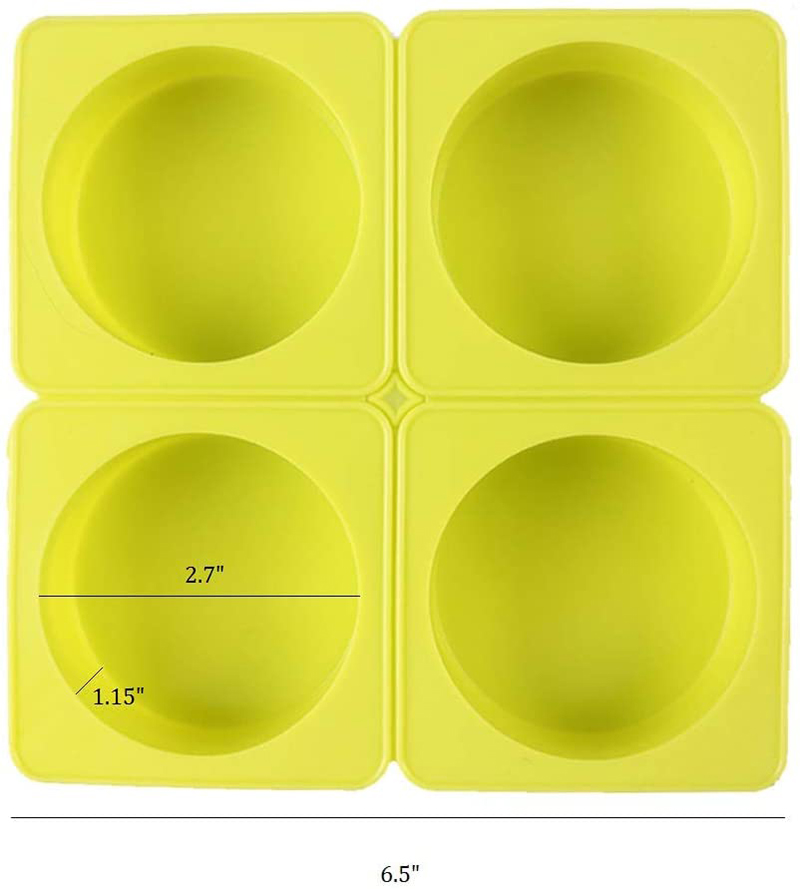 4 تجويف مستدير سيليكون قالب صا - مراجعة Soap Making Kit For Beginners وسعره