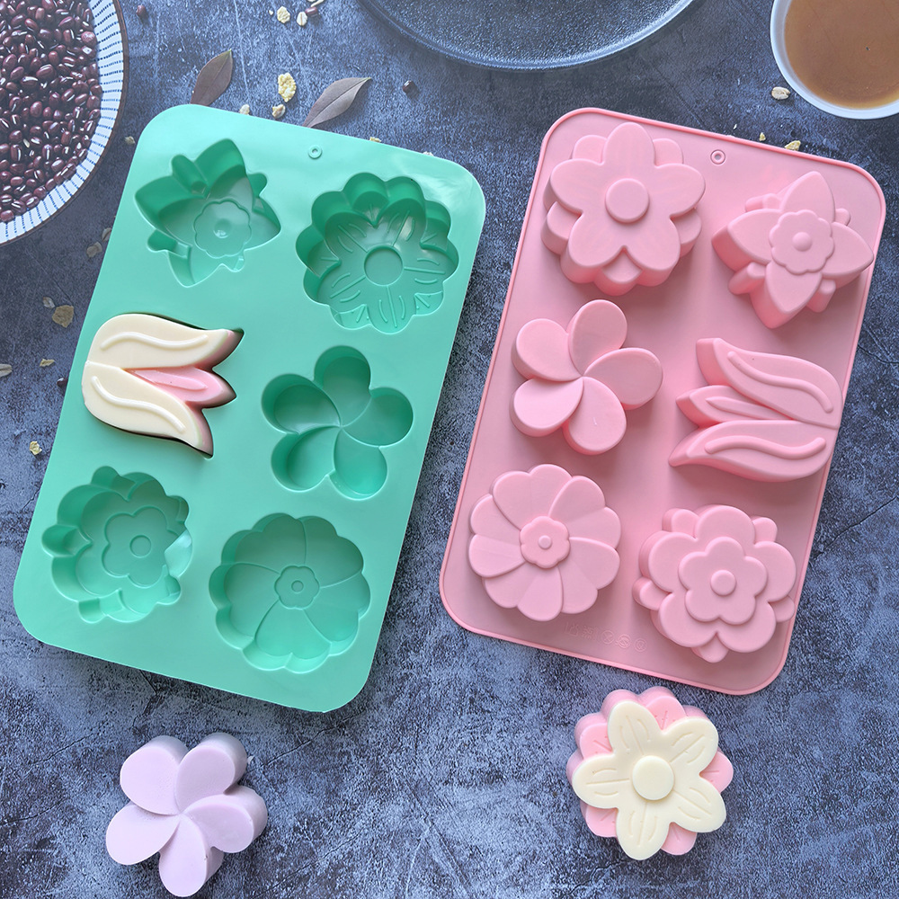 قوالب سيليكون على شكل زهور متن - مراجعة Soap Making Kit For Beginners وسعره